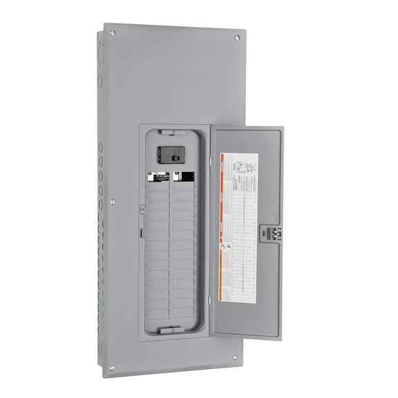Homeline Mainbreaker Load Center HOM30M200C - 200 Amps, 30 Spaces, 240 V, Gray
