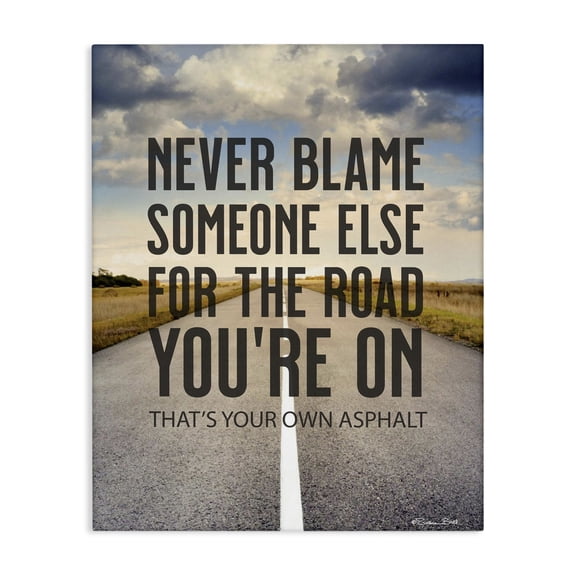 Stupell Industries Your Own Asphalt Pun Canvas Wall Art, design by Susan Ball