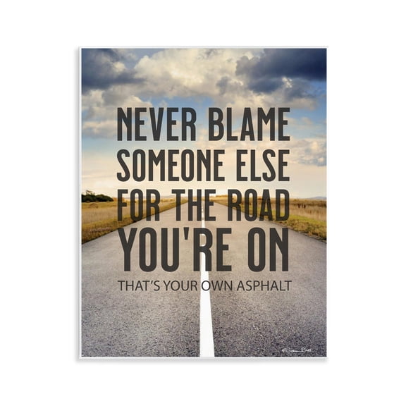 Stupell Industries Your Own Asphalt Pun Wall Plaque Art, design by Susan Ball