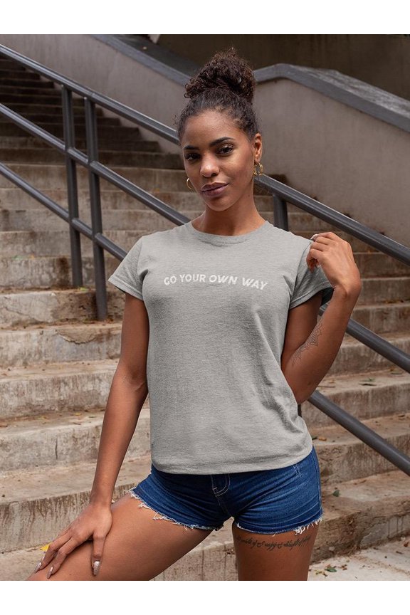 Your Own Way Shaped Tee Women's -GoatDeals Designs