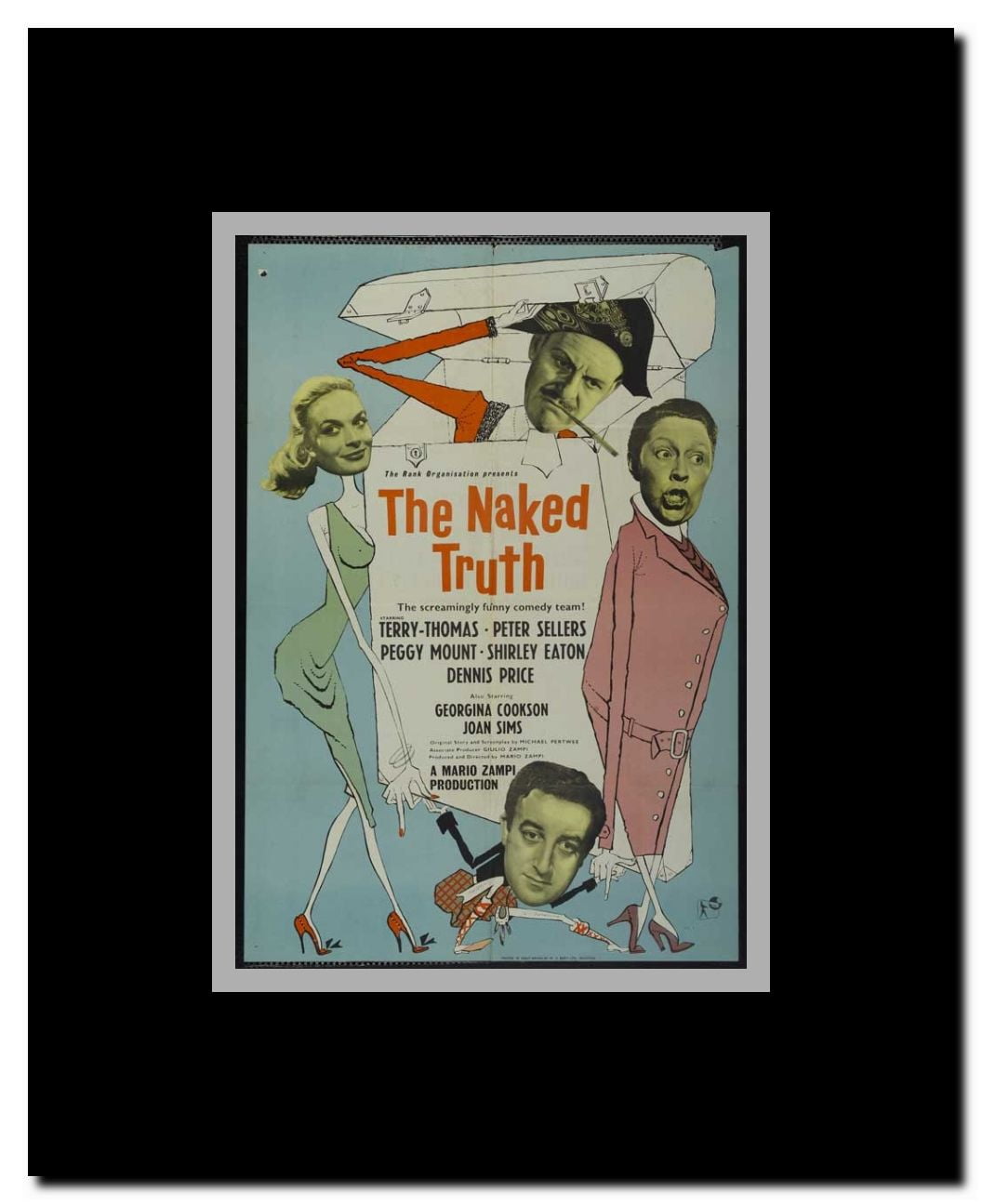 Your Past is Showing Framed Movie Poster