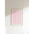 thumbnail image 1 of Your Patience Is Your Power Pink Motivational Quote Trendy Aesthetic Wall Art, Unframed Paper Poster 8x10in, 1 of 4