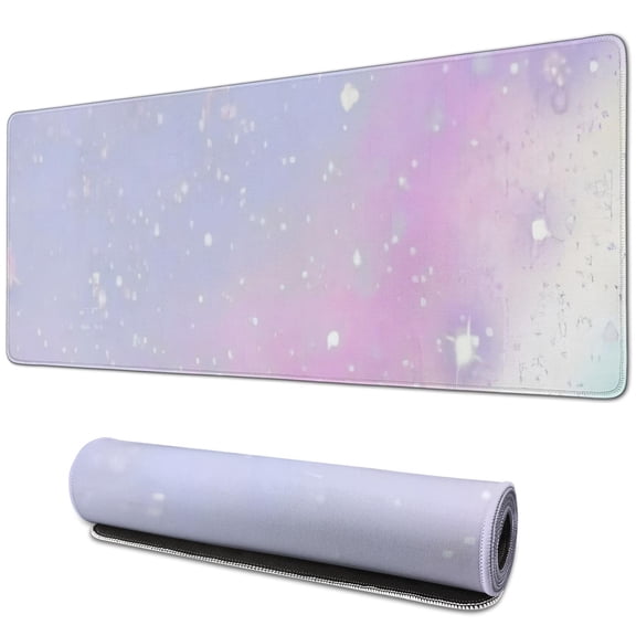 Your Perfect Office Accessory: Pink Mouse Pad with XXL Desk Pad, 31.5x11.8 inches Desk Mat with 3 Levels, Great for Computer Keyboards and Work