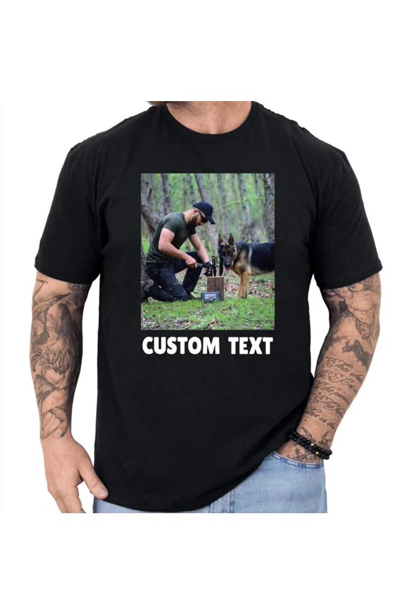 Your Photo and Text Here, Custom Photo, Personalized, Custom Picture, AURORAVALLEY T-Shirt