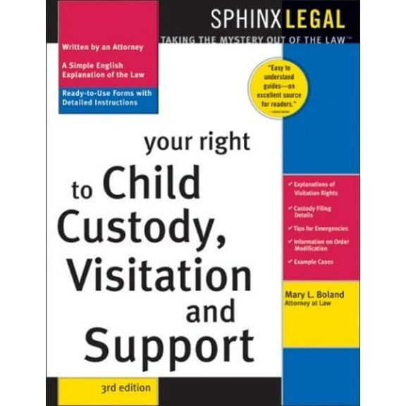 Pre-Owned Your Right to Child Custody, Visitation, and Support (Paperback) 1572483806 9781572483804