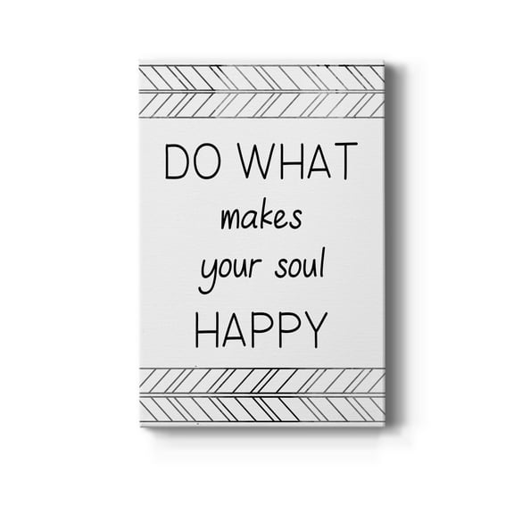 Your Soul Happy Premium Gallery Wrapped Canvas - Ready to Hang - 8 x 12
