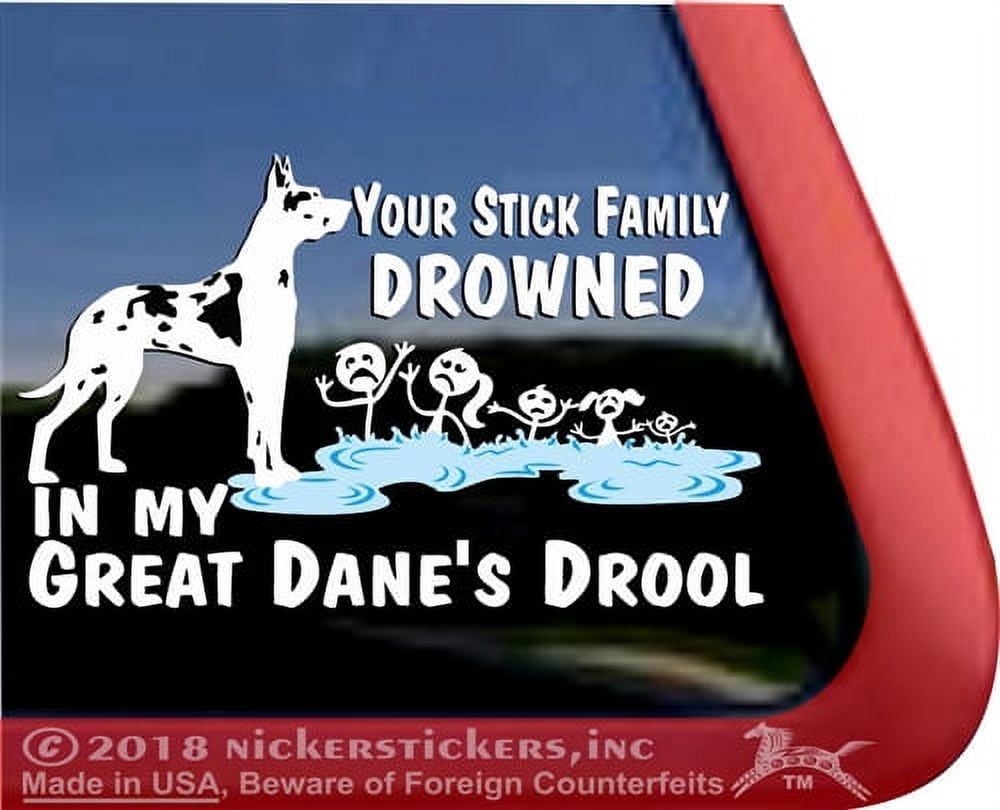 Great dane stickers store cars