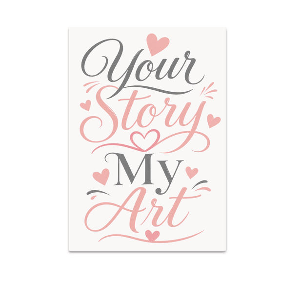 Your Story My Art Personalized Wall Art - Home Decor Enthusiast - 13x19 Poster Print