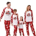 thumbnail image 1 of Your-Sty Christmas Pajamas for Family 2026 Red Family Christmas Pjs " Family Christmas " Text Print Matching Sets Xmas Sleepwear Jammies Clothes, 1 of 8