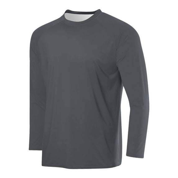 Your-Sty Men's Long Sleeve T-Shirt, Lightweight Tri-Blend Mesh fabric Tee for Men, Available in 13 Colors