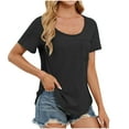 thumbnail image 1 of Your-Sty Women's Casual Short Sleeve T-Shirt - Comfortable and Stylish Top with Pocket, Perfect for Everyday Wear - Available in Multiple Colors and Sizes, 1 of 7