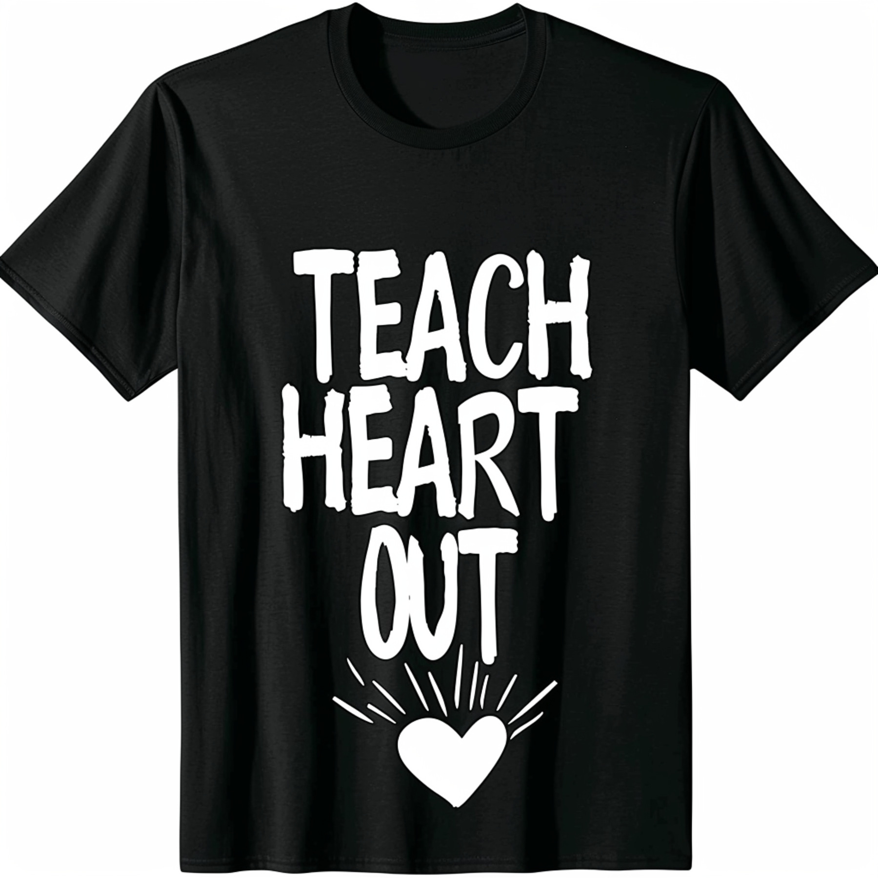 Your Style: Teacher Themed Black Tee with Inspiring Message - Walmart.com