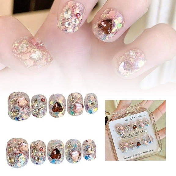 Your Style with Nails - Upgrade Your Manicure Game With Interchangeable Nail Stickers for Stunning Short Designs At Your Fingertips 10PCS