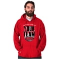 thumbnail image 1 of Your Team Sucks Fantasy Baseball Men's Big & Tall Graphic Hoodie Brisco Brands 2X, 1 of 4