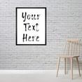 thumbnail image 1 of Your Text Framed Poster Art Print, 1 of 6