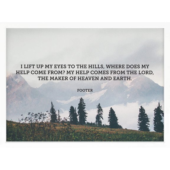 Your Text Template | Custom Quote, Poem, Verse Print, Wall Decor - Style TA Mountain