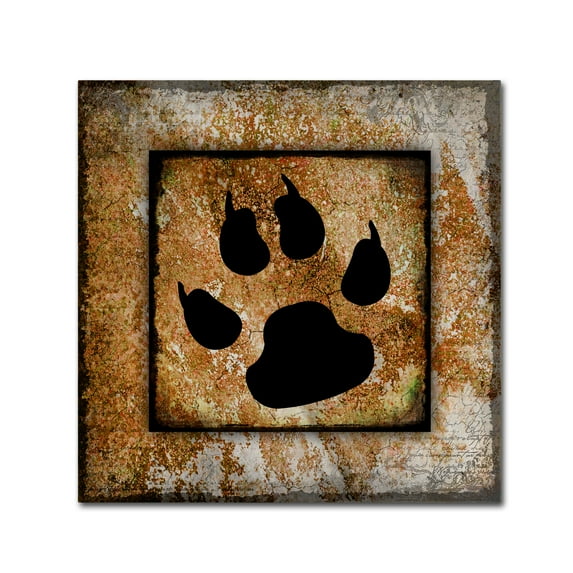 Your True Friend Paw Print' Canvas Art by LightBoxJournal