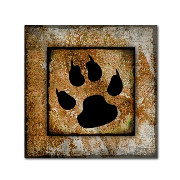 Your True Friend Paw Print' Canvas Art by LightBoxJournal
