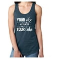 thumbnail image 1 of Your Vibe Attracts Your Tribe Racerback Tank, 1 of 2