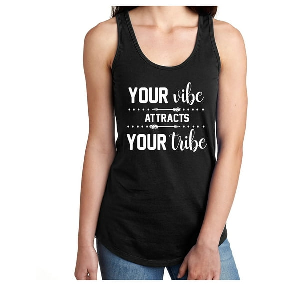 Your Vibe Attracts Your Tribe Racerback Tank