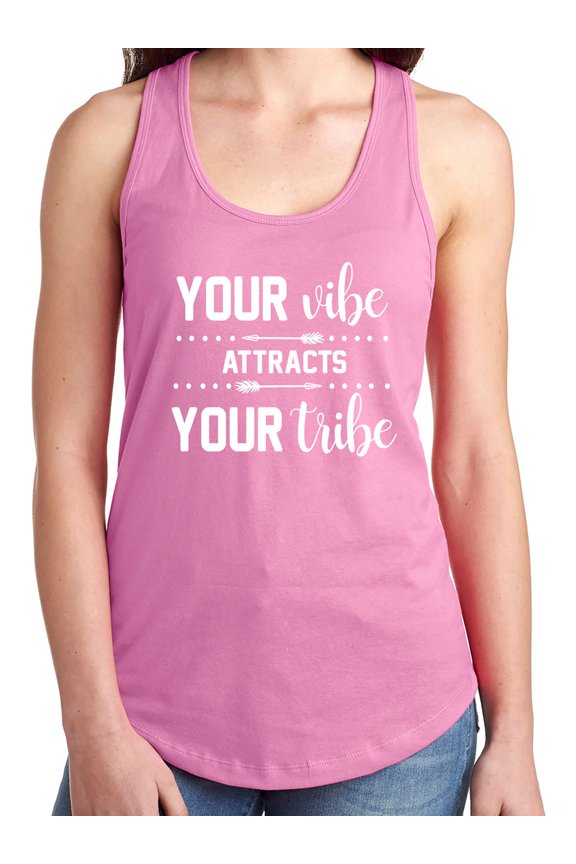 Your Vibe Attracts Your Tribe Racerback Tank