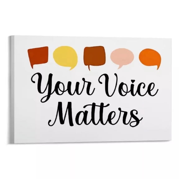 Your Voice Matters Diversity Equality Poster Home Decor Bedroom Decor Home Decor Office Wall Art