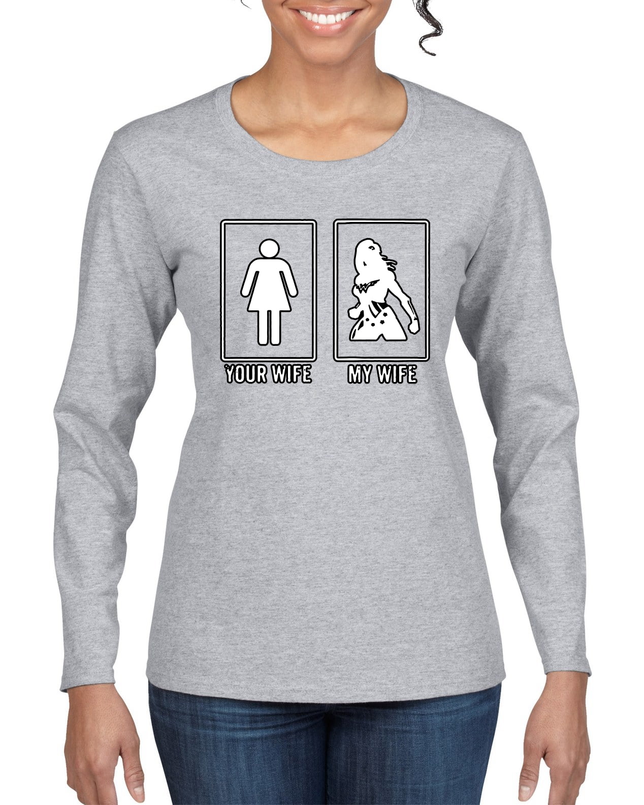 My wife wonder woman shirt hotsell