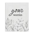 thumbnail image 1 of Stupell Industries Contemporary Your Worries Minimalist Leaves Canvas Art, 16 x 20, by Lettered and Lined, 1 of 8