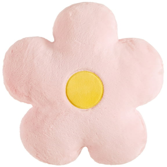 Your Zone 16" Huggable Flower Pillow & 50" x 60" Throw Set, Pink