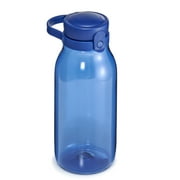 Your Zone 16 oz  Plastic Chug Lid Water Bottle, PET Material, Blue, BPA Free