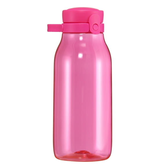 Your Zone 16 oz Plastic Chug Lid Water Bottle, PET Material, Pink