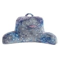 thumbnail interactive-video image 1 of Your Zone 21.25" x 21" Blue Purple Stars Glow in the Dark Backrest Lounger Pillow, 1 of 6