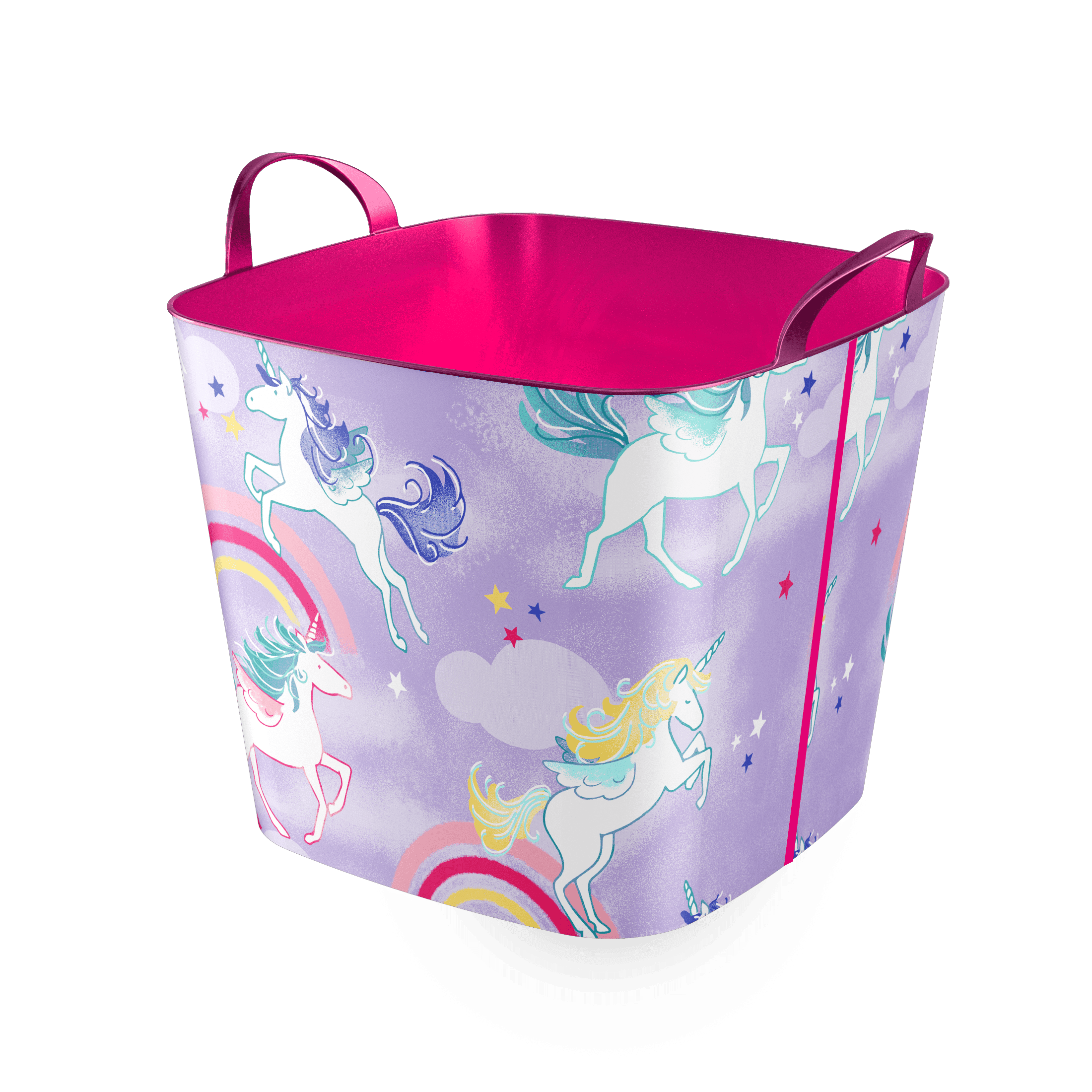 Your Zone 25-Liter Flexible Storage Tub - Unicorn - Organization