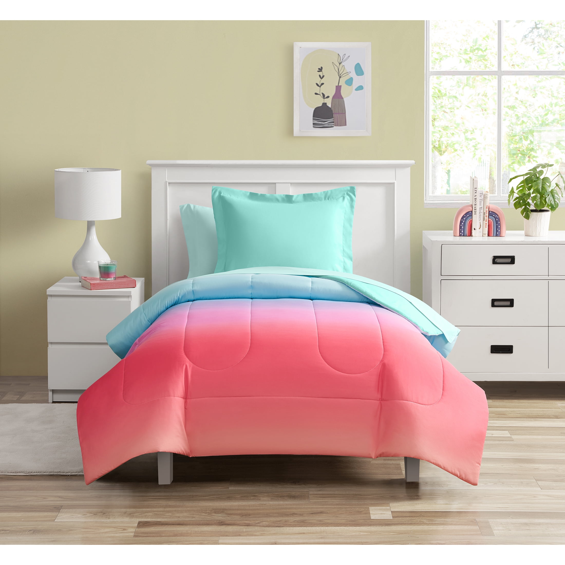 Queen Heather Pink Bedding Set By Bare Home : Target
