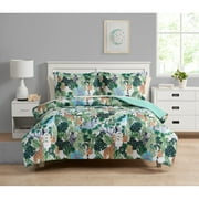 Your Zone Bed in a Bag 7-Piece Kids Bedding Set, Green Jungle, Polyester, Unisex, Full