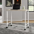thumbnail image 1 of Your Zone Beckett Kids Metal Rolling Writing Desk, White, 1 of 9
