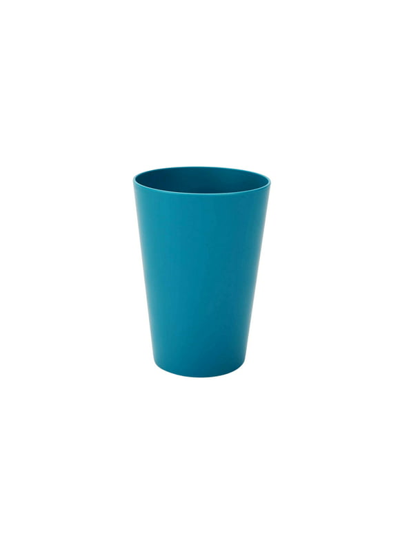 Your Zone Blue 15-Ounce Plastic Cup, Single Piece Tumbler