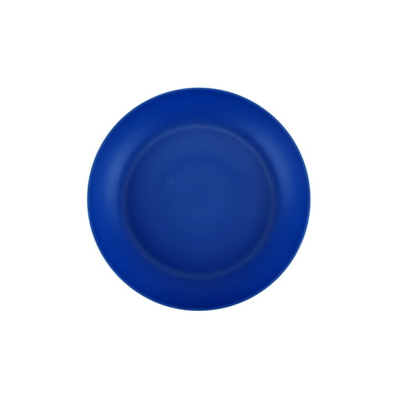 Your Zone Blue Plastic Round Plate, Single Piece