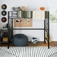 thumbnail image 1 of Your Zone Brittain Twin Metal Loft Bed, Black, 1 of 18