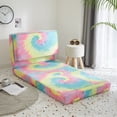 thumbnail image 1 of Your Zone Canvas Flip Lounge Chair, Rainbow Tie Dye, 1 of 6