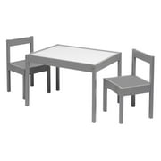 Your Zone Child 3-Piece Table and Chairs Set, in Grey Age Group 1 to 5 Years Old.