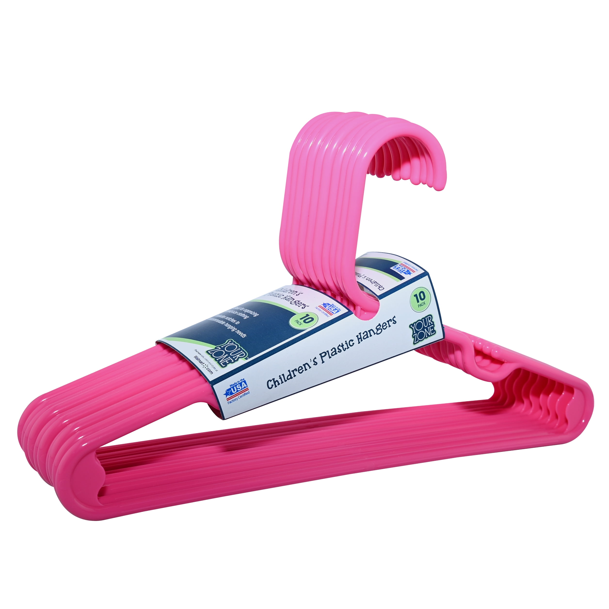 Your Zone Pink Hangers - 10 ct