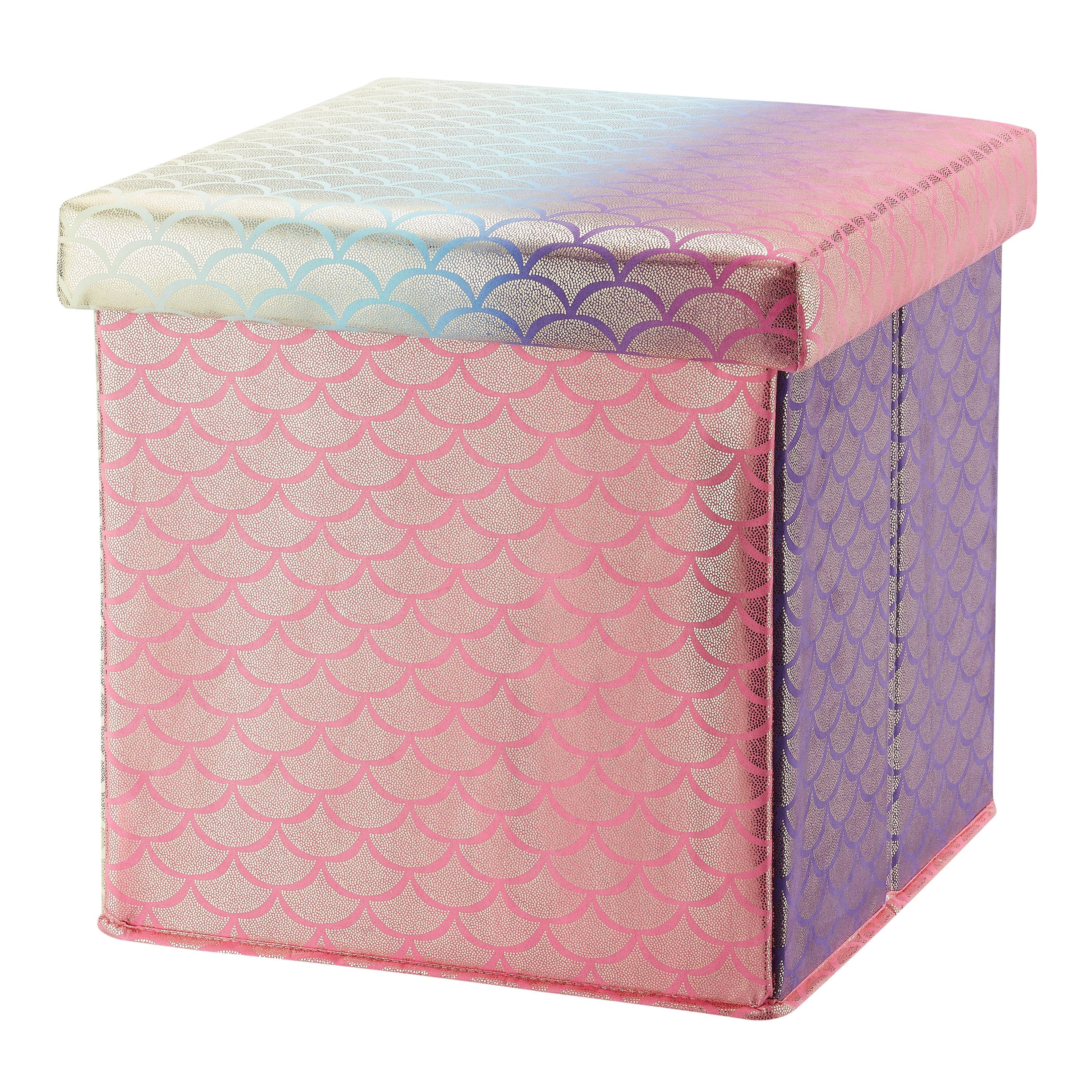 Colorful storage store ottoman