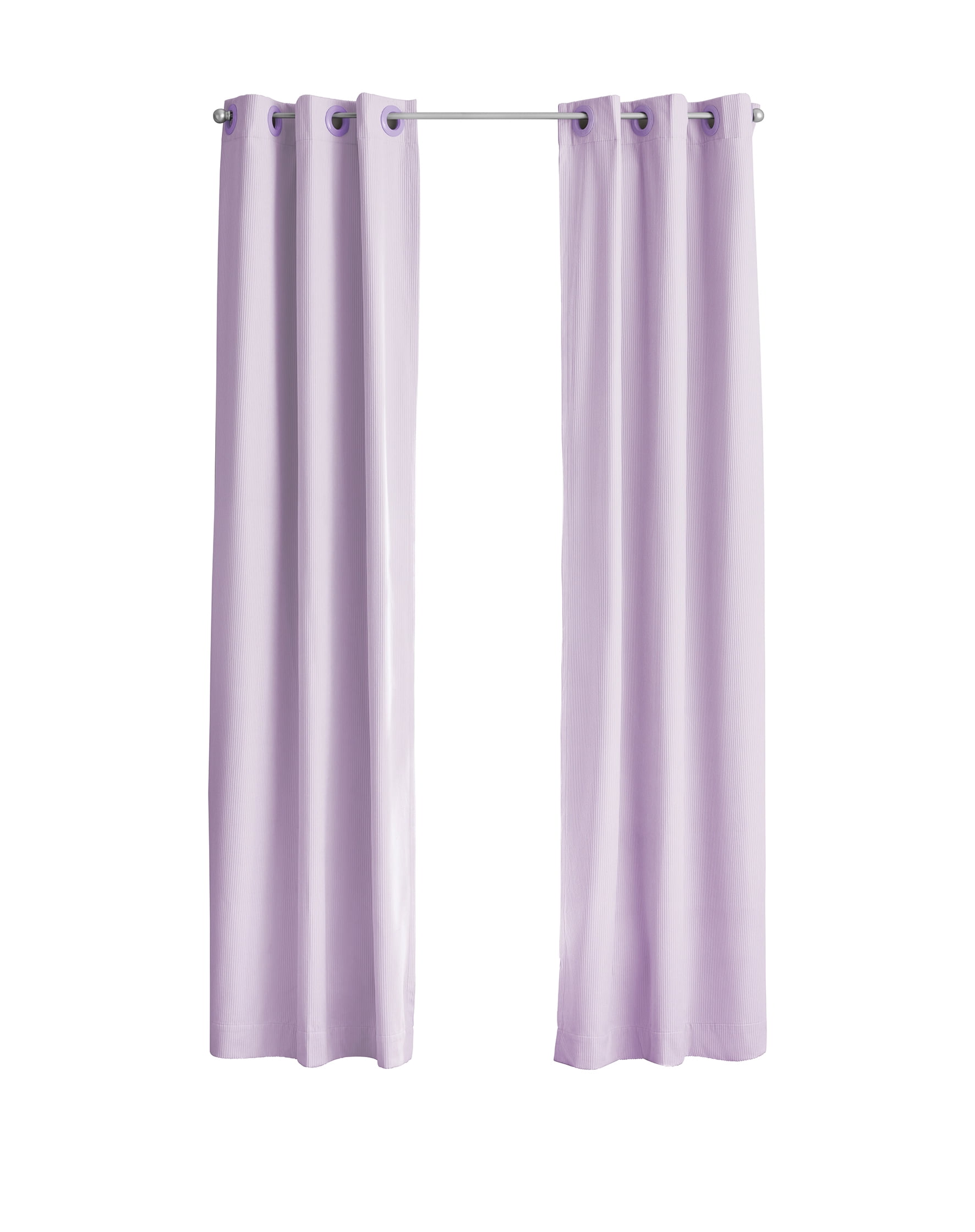 Your Zone Corduroy Grommet Single Panel, Lilac Bud, 38"W x 84"L