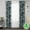 thumbnail image 1 of Your Zone Curtain and Sheers Panel Set, 4-Piece, Gray Camo, 27.5" W x 84" L, 1 of 6