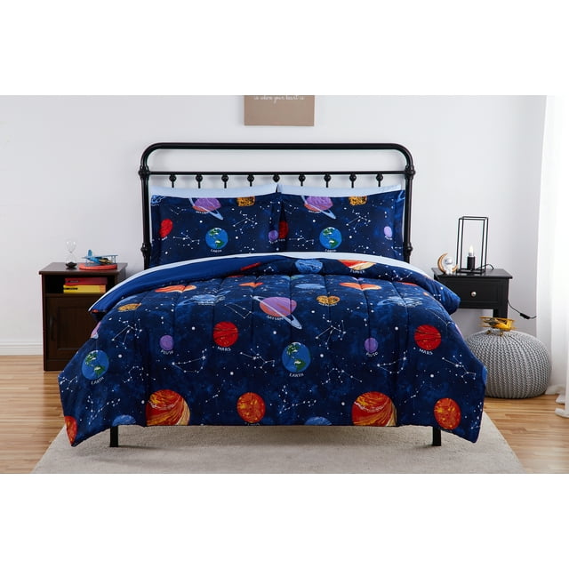 Your Zone GlowintheDark Space BedinaBag Coordinating Bedding Set