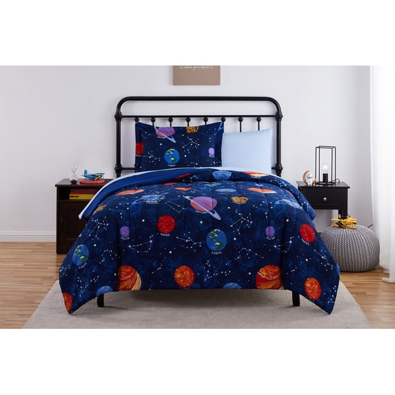 Your Zone Glow-in-the-Dark Space Bed-in-a-Bag Coordinating Bedding Set, Twin