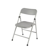 Your Zone Juvenile Resin Folding Chair in Gray for Children 2 Years & over