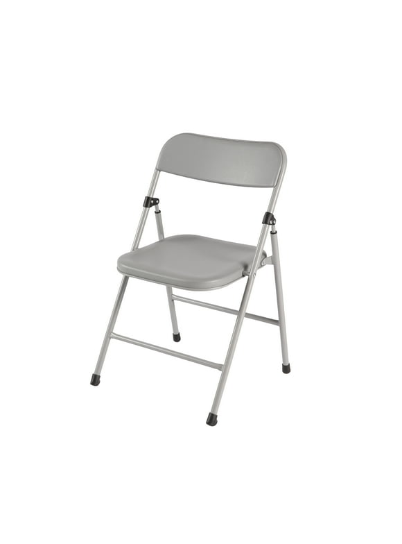 Your Zone Juvenile Resin Folding Chair in Gray for Children 2 Years & over