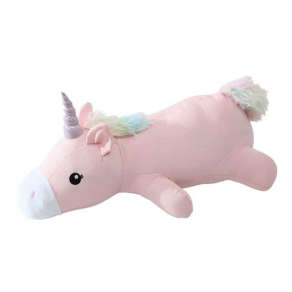 Your Zone Kids 20" x 7" Pink Unicorn Cooling Plush Pillow